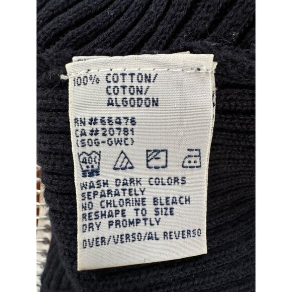 Tommy Hilfiger Navy Blue Sleeveless Ribbed Knit Cotton Top Size SP - Picture 6 of 16